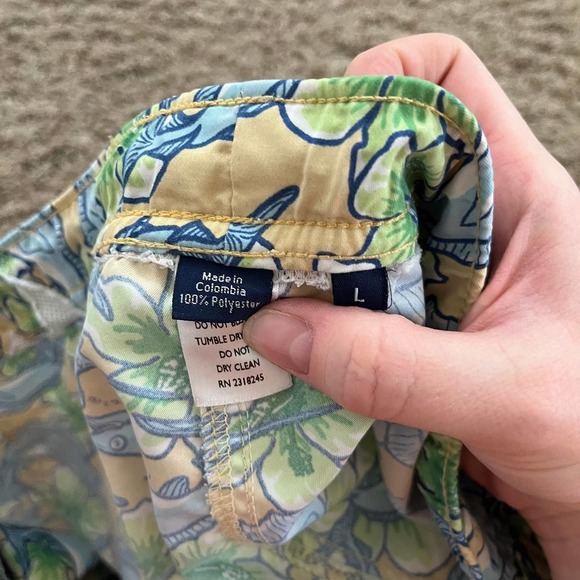 Vineyard Vines Swim Shorts Men's Size Large Hawaiian Swordfish Drawstring Waist - Picture 5 of 9